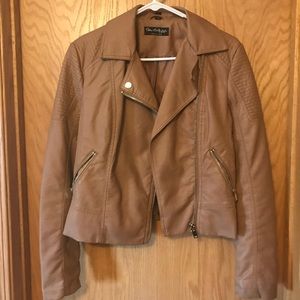 Faux leather, Moto Jacket, size 6, Miss Selfridge